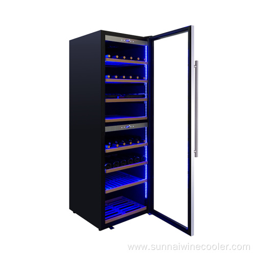 Freestanding 180 bottle dual zone wine cooler